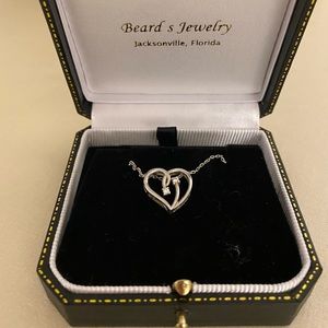 Diamond heart necklace